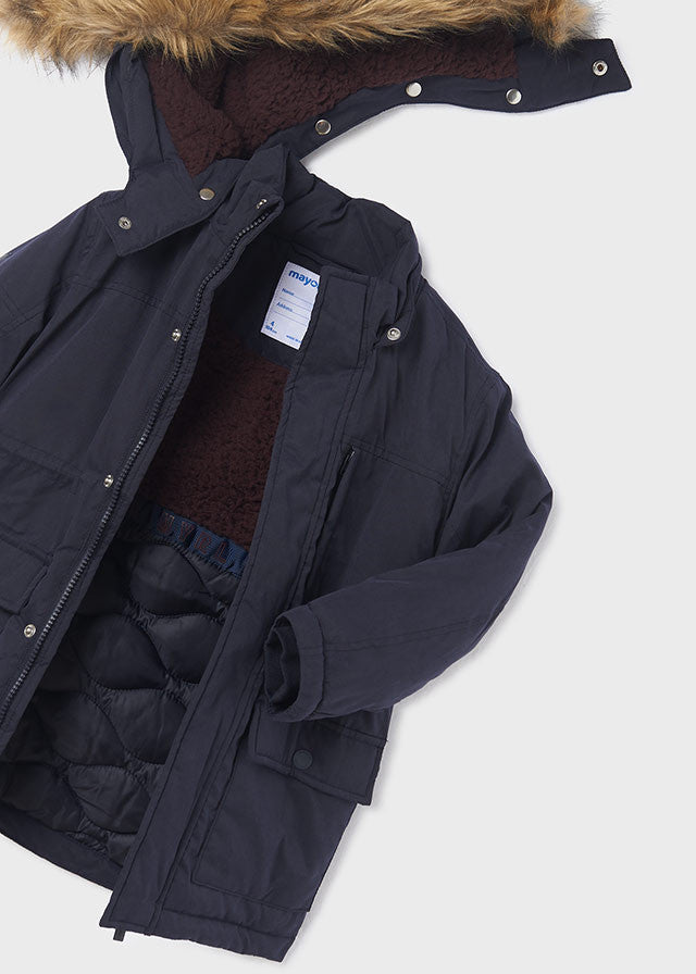 Parka kaptur de pelo