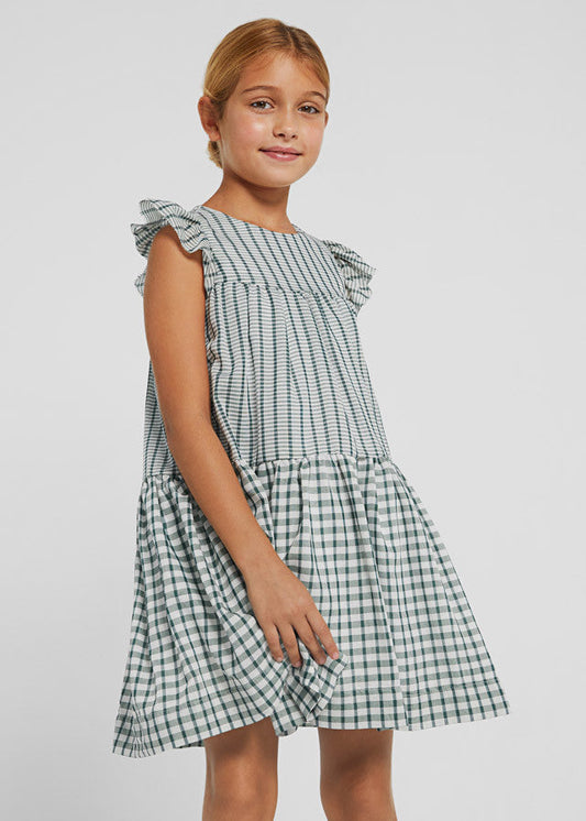 Sukienka voile w kratę