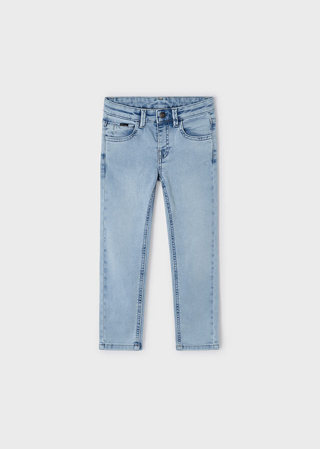 Spodnie soft denim - kolor Jasny