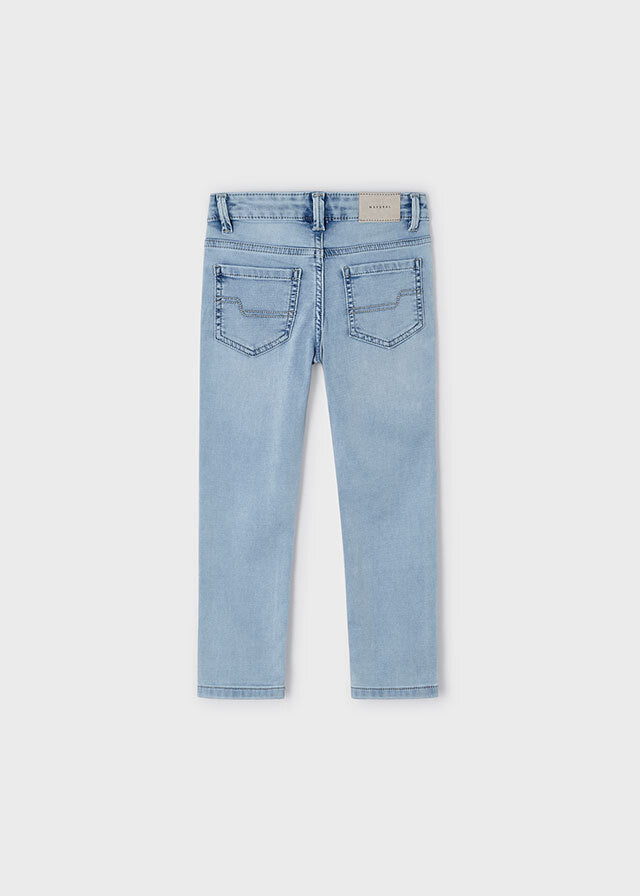 Spodnie soft denim - kolor Jasny