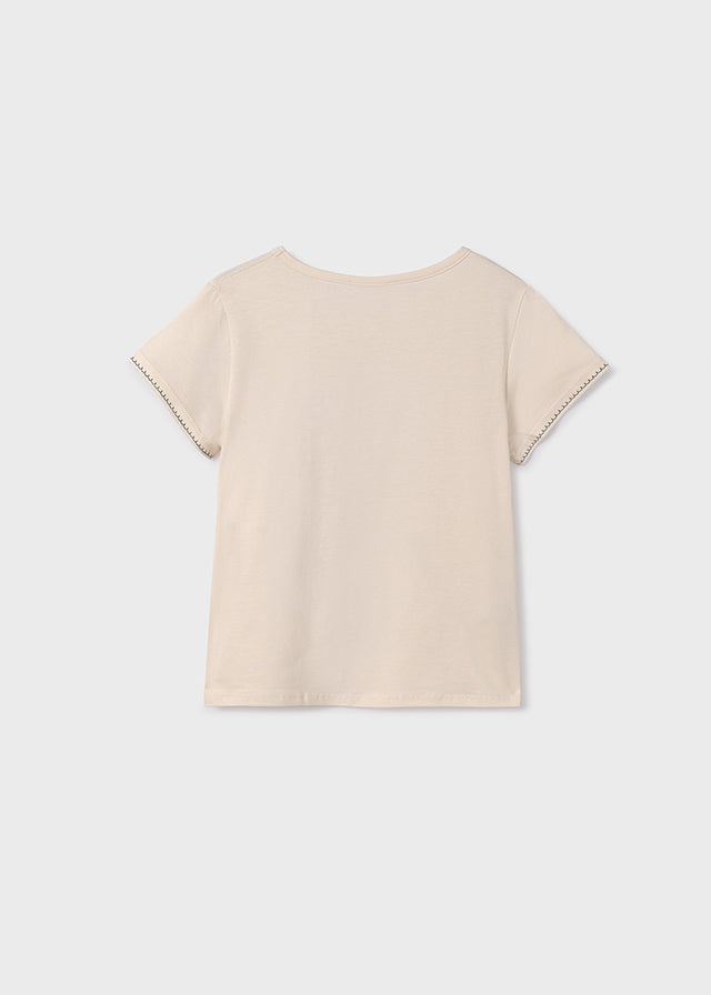 Koszulka krótki rękaw grafika - kolor Cream
