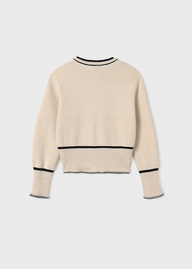 Bluza sweterkowa trykot - kolor Cream