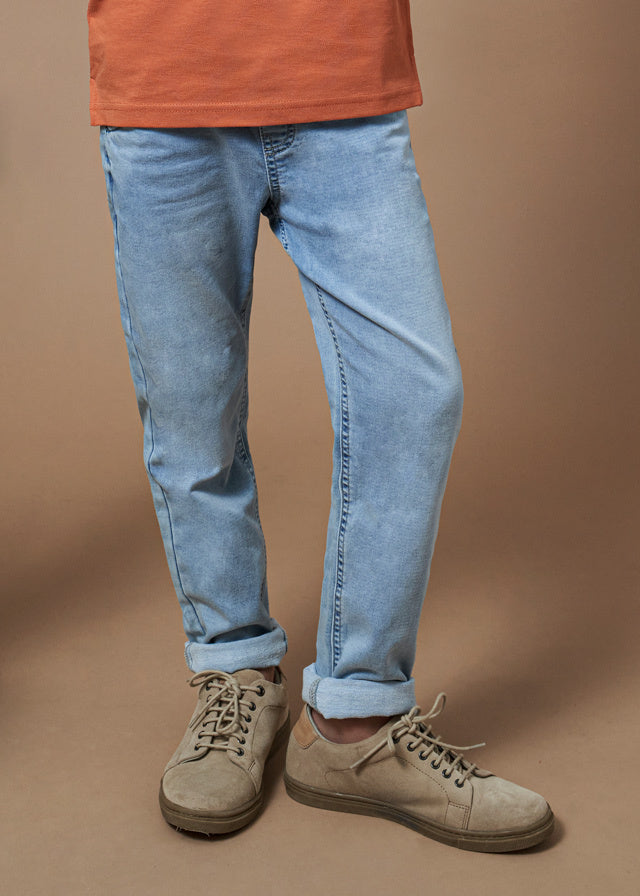 Spodnie jeans soft - kolor Jasny