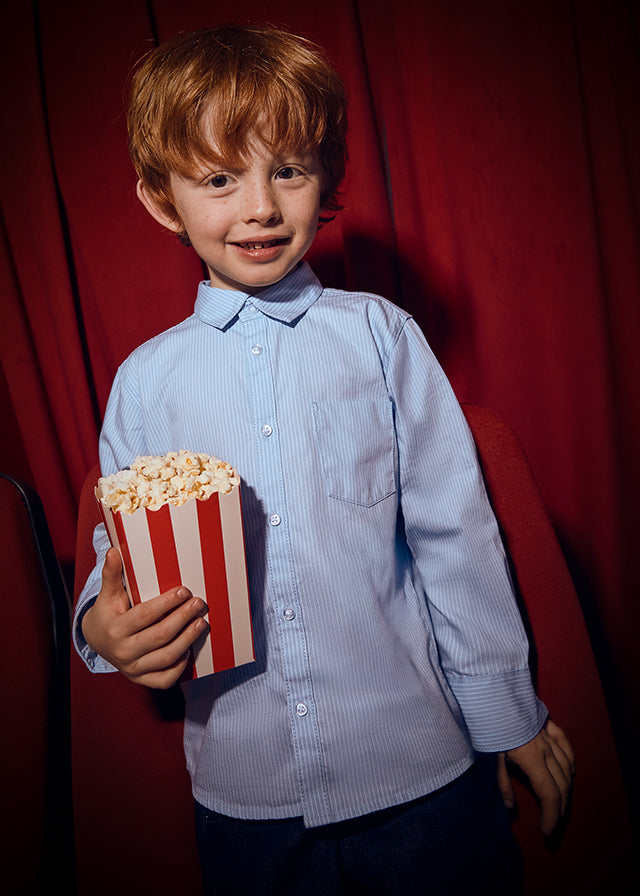 Koszula długi rękaw basic - Clear sky