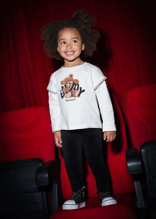 Leginsy aksamit basic - Black