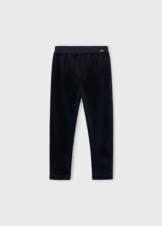 Leginsy aksamit basic - Black