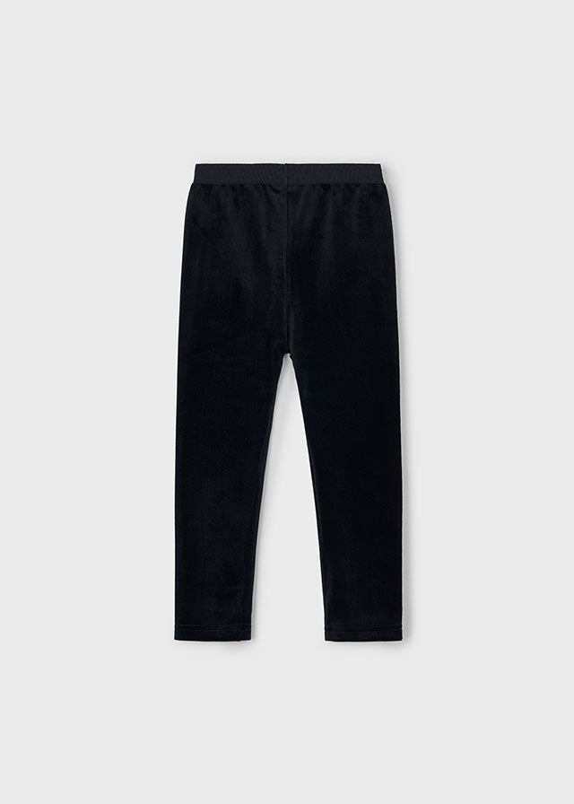 Leginsy aksamit basic - Black