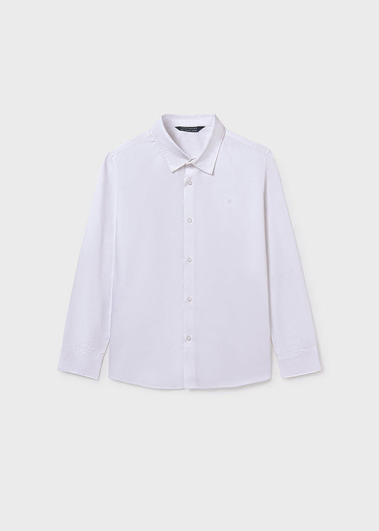 Koszula długi rękaw basic - Biały