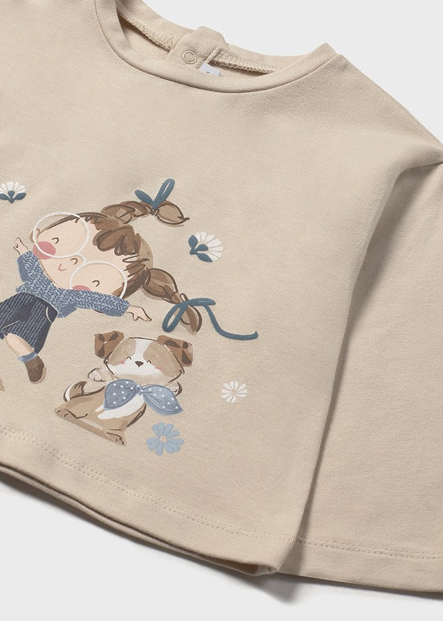 Koszulka długi rękaw - Sand