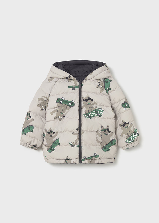 Dwustronna kurtka soft - Cień