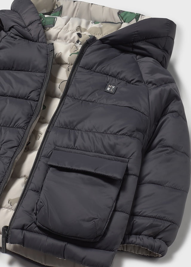 Dwustronna kurtka soft - Cień