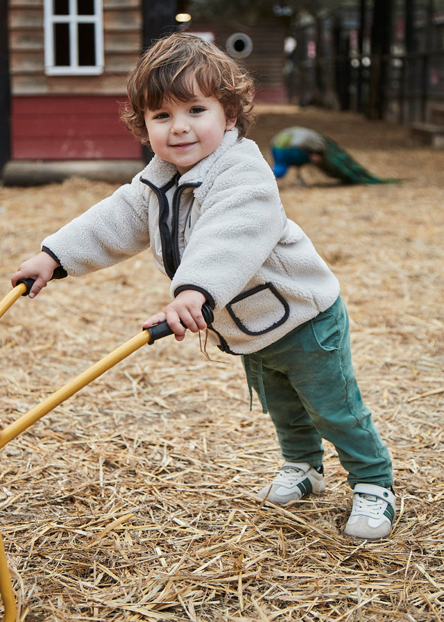 Spodnie sztruks podszewka - Spruce