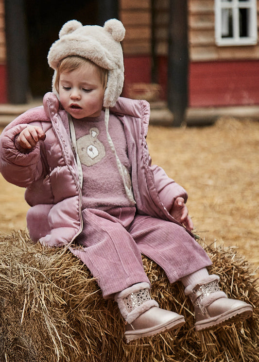 Długie spodnie sztruksowe - Orchidea