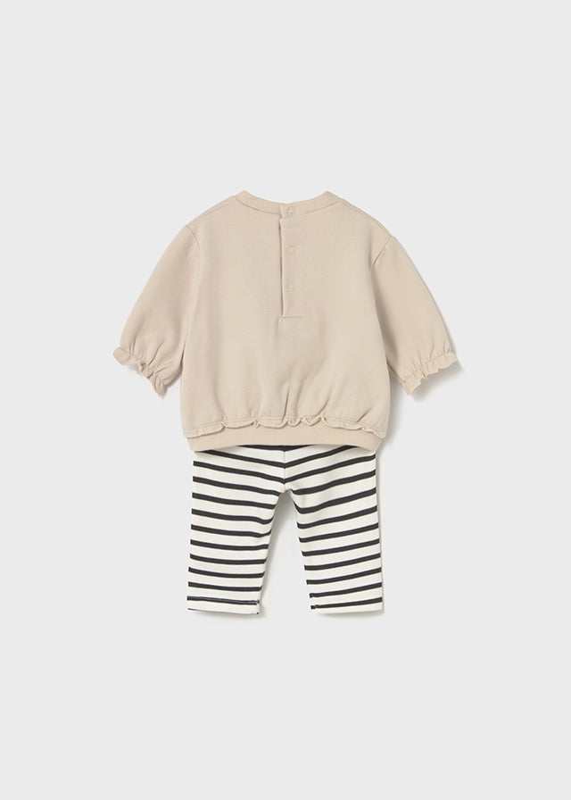 Komplet 4-cz. z legginsami - Peanut