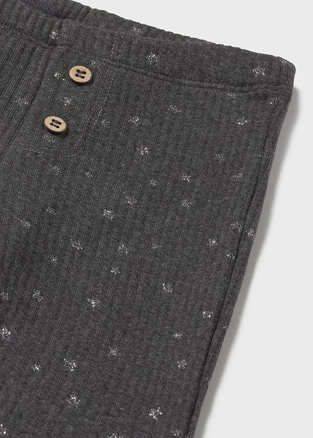 Legginsy flared - Ołowiany