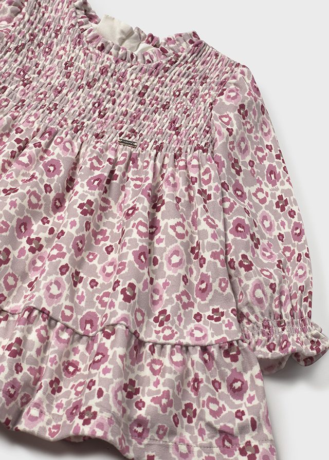 Sukienka aksam. nadruk - Kwarc