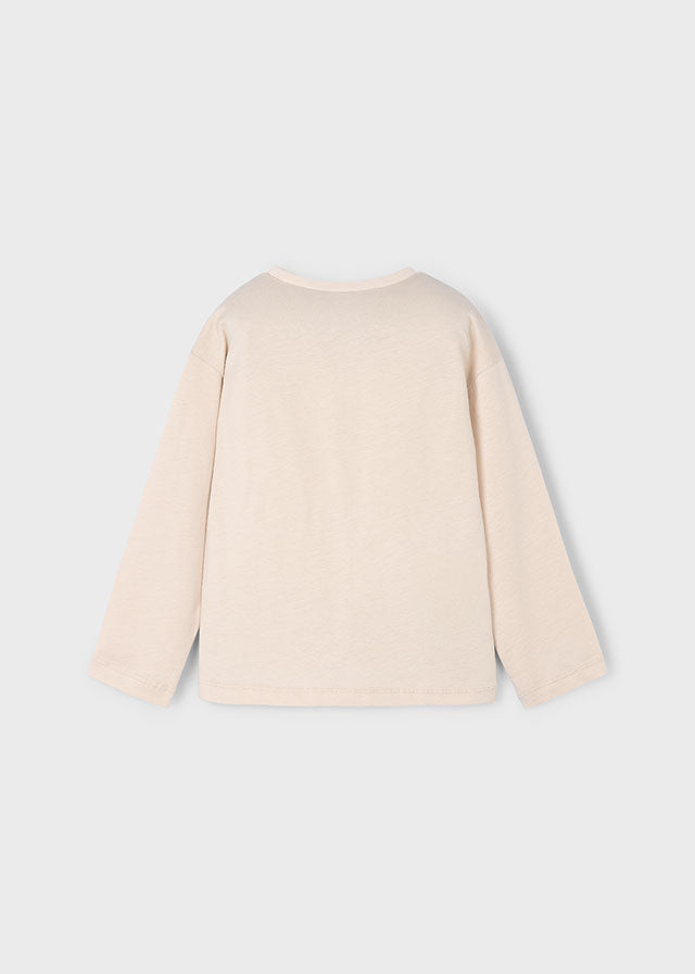 Koszulka długi rękaw - Almond