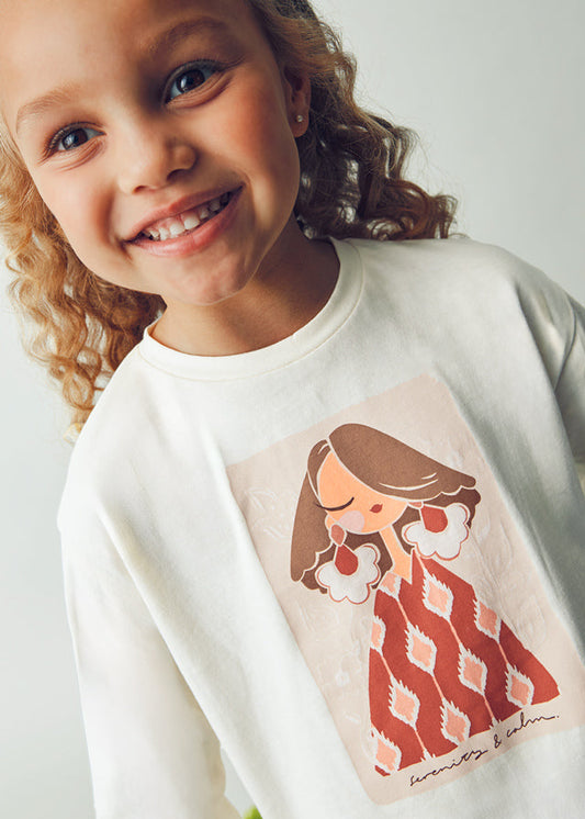 Koszulka długi rękaw scrunchy - Mix-color