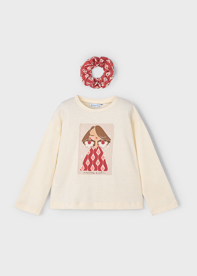 Koszulka długi rękaw scrunchy - Mix-color