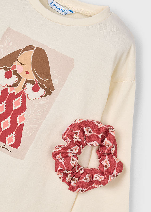 Koszulka długi rękaw scrunchy - Mix-color