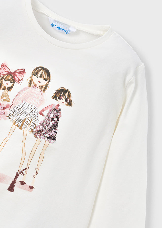 Koszulka długi rękaw elegancka - Macchiato