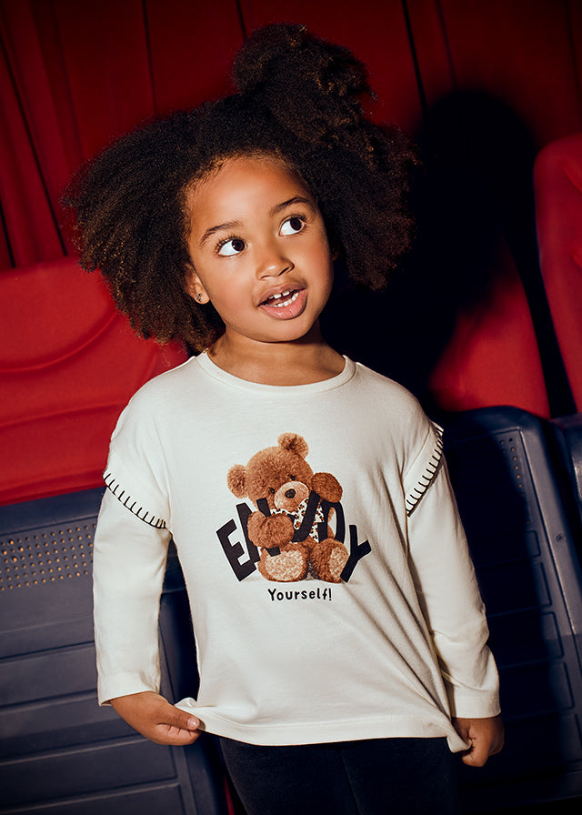 Koszulka długi rękaw miś - Macchiato