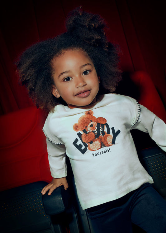 Koszulka długi rękaw miś - Macchiato