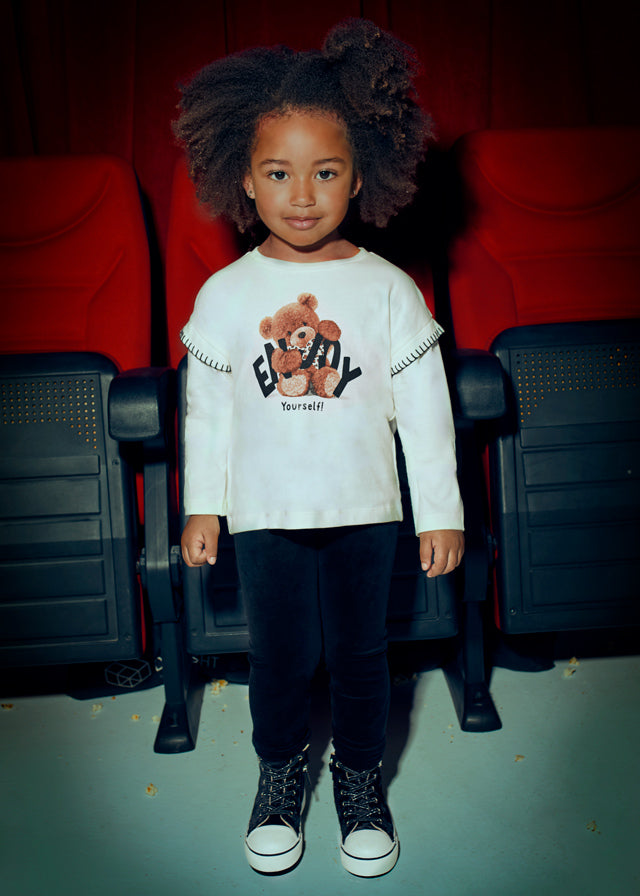 Koszulka długi rękaw miś - Macchiato