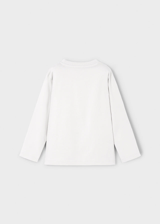 Koszulka długi rękaw "wolf" - Śmietanka