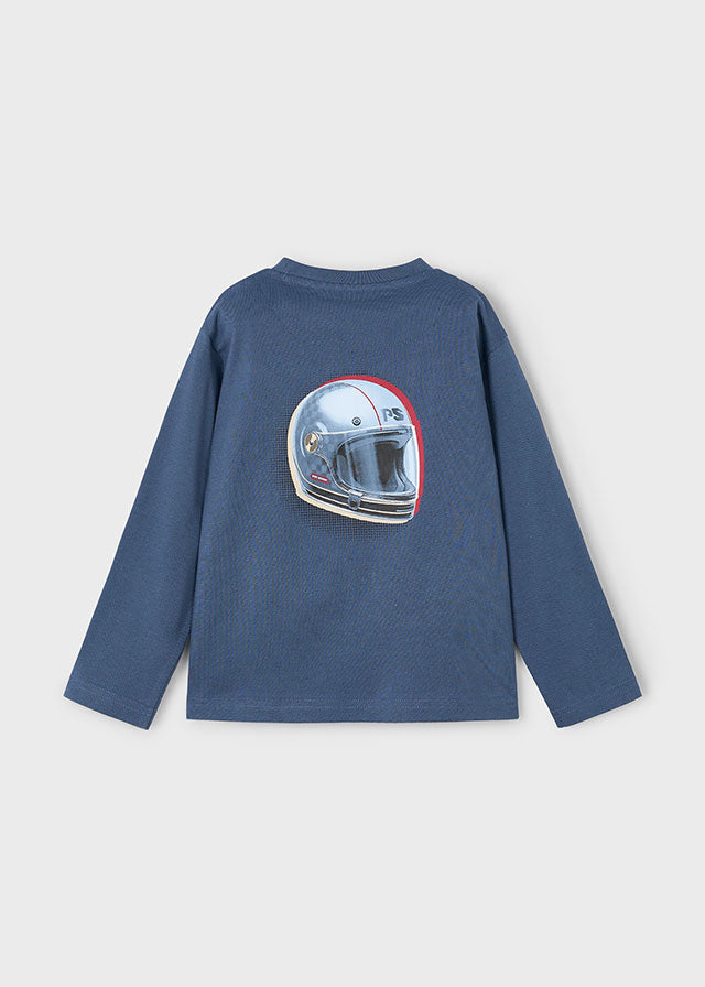 Koszulka długi rękaw "race track" - Steel