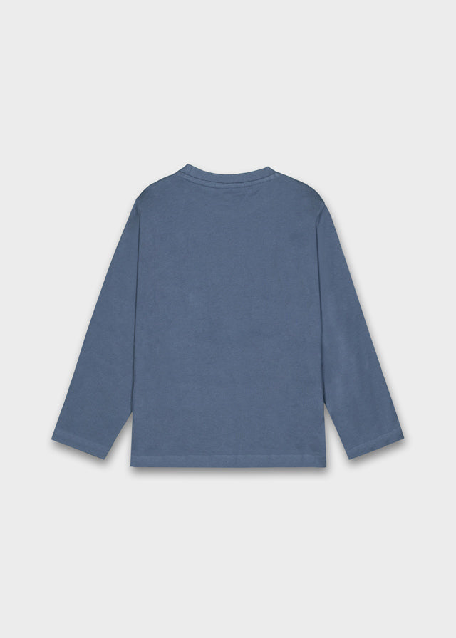 Koszulka długi rękaw embossed - Steel