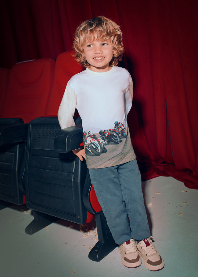 Koszulka długi rękaw dziecięca - Motorbikes