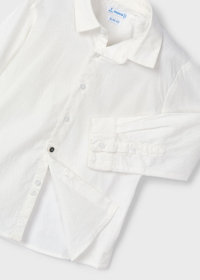 Koszula długi rękaw formal wear - Kość słon.