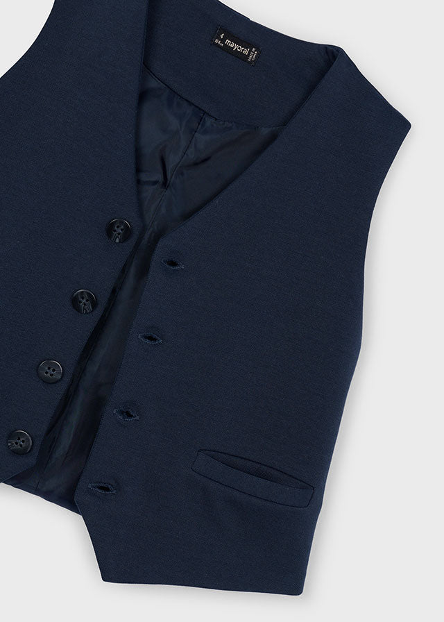 Kamizelka interlock - Granatowy