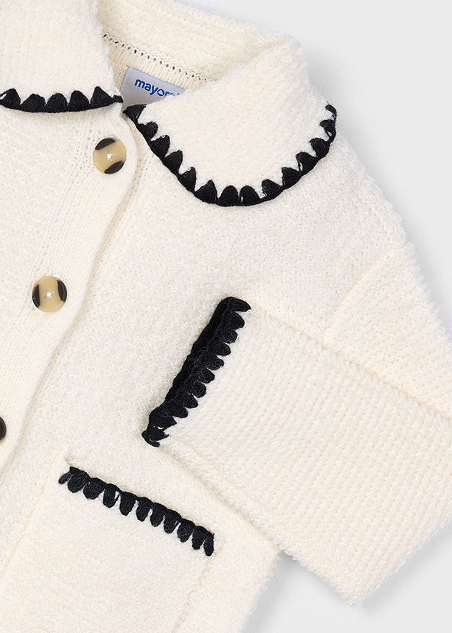 Żakiet trykot - Almond