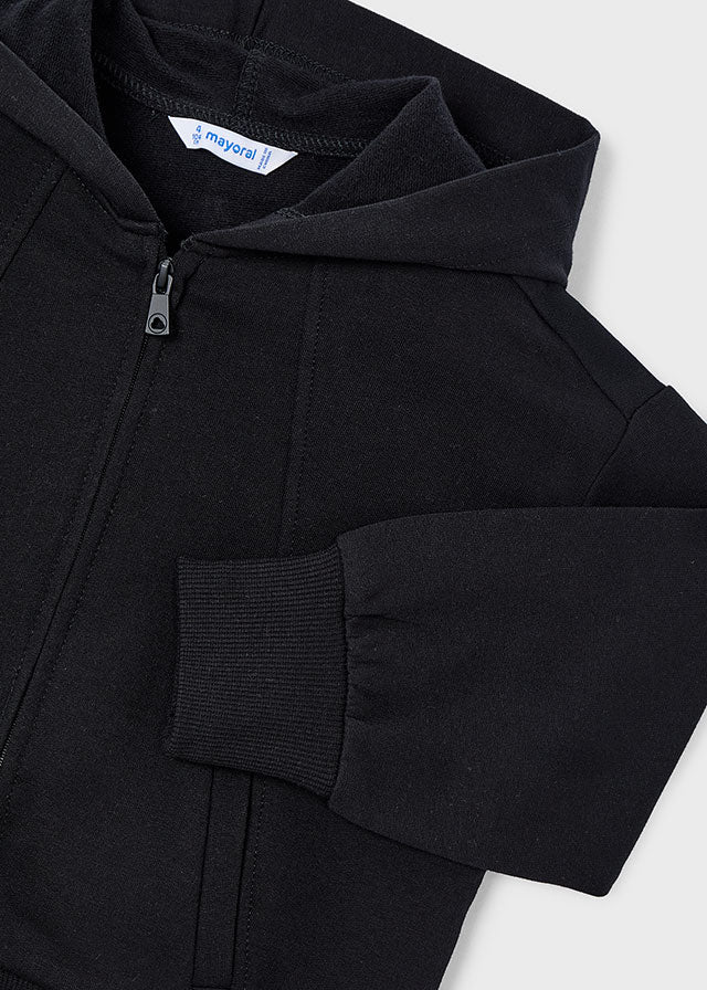 Bluza z dzianiny drapanej - Black