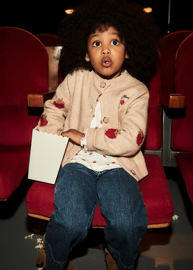 Spodnie jeans wide leg - Ciemny