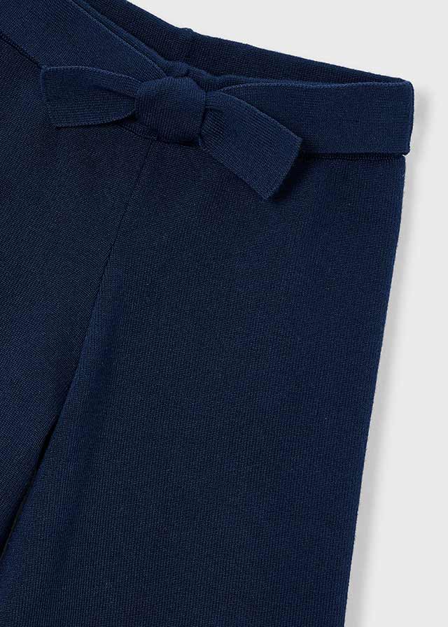 Spodnie typu kuloty trykot - Granatowy