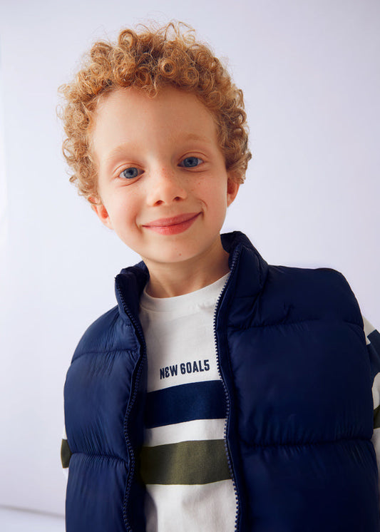 Komplet dzianina z kamizelką - Blue-olive