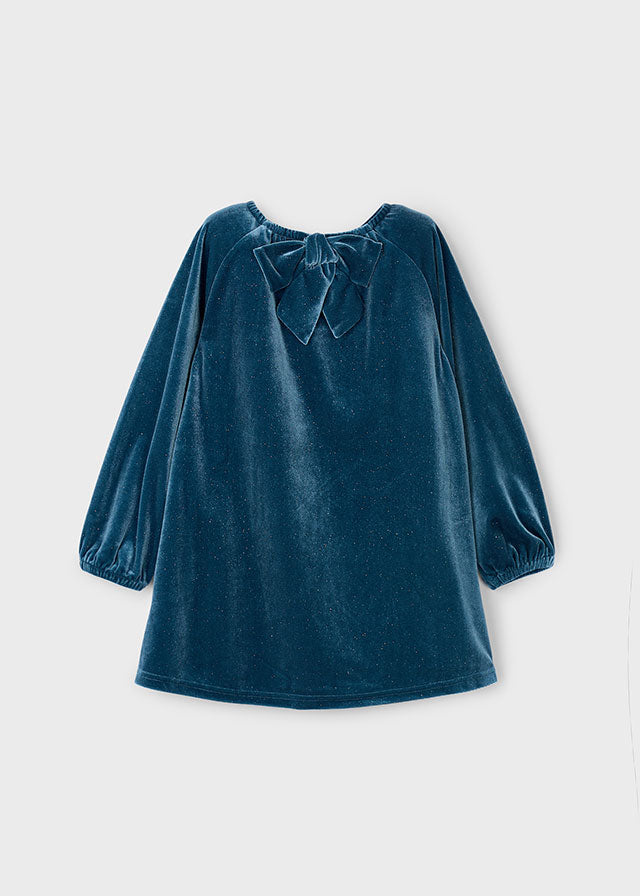 Sukienka aksamitna błysk - Ocean
