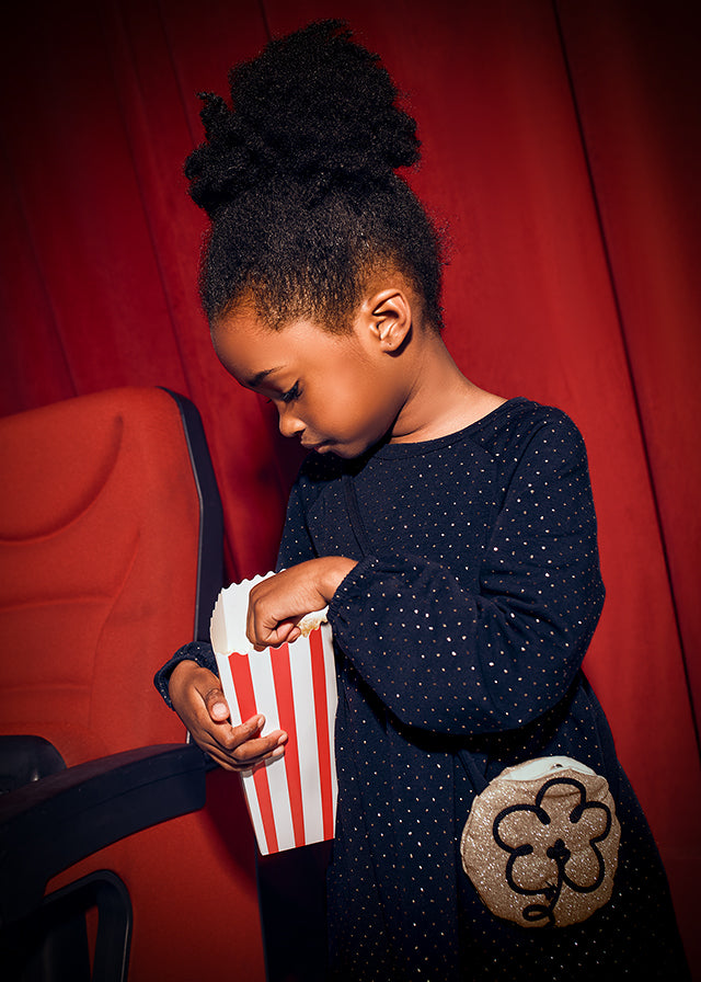 Dresowa sukienka z torebką - Granatowy