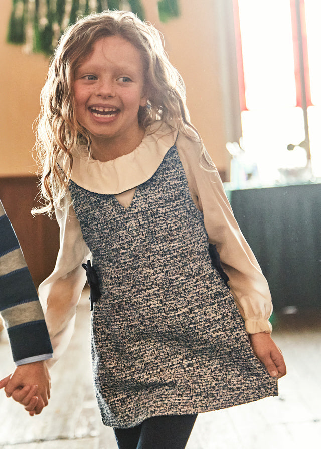 Sukienka ogrodniczka łączona - Ocean