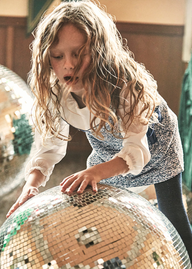 Sukienka ogrodniczka łączona - Ocean