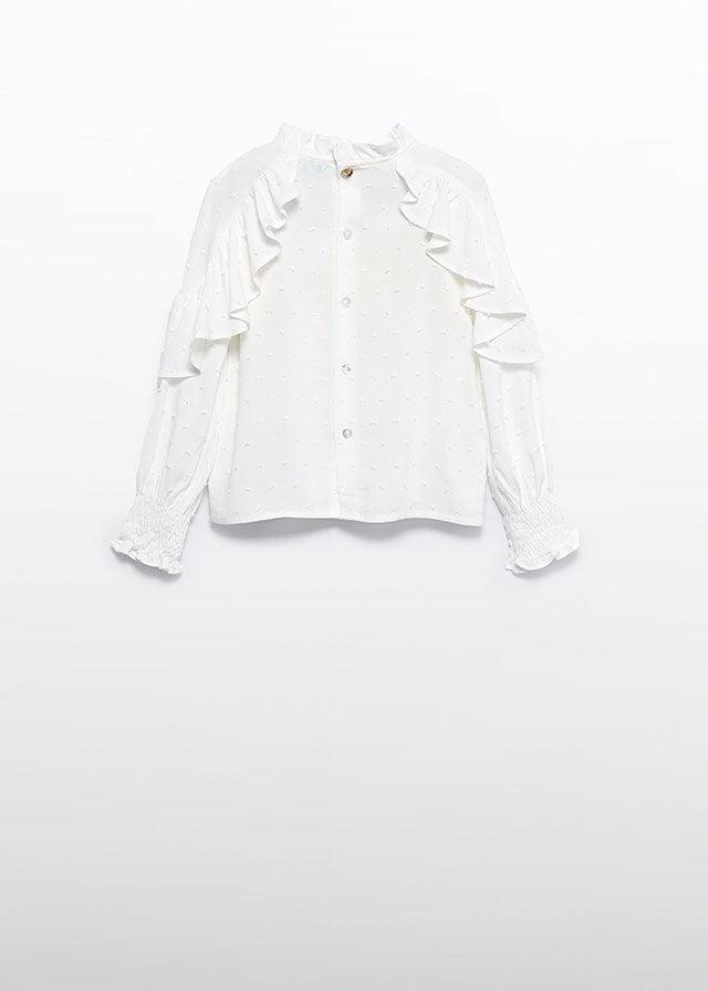 Bluzka plumeti - Kremowy