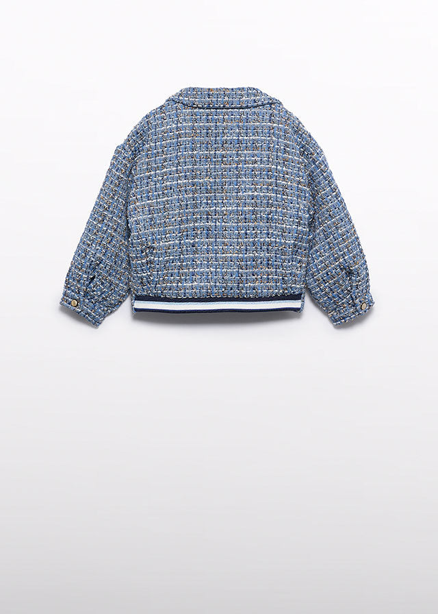 Kurtka tweed - Błękitny