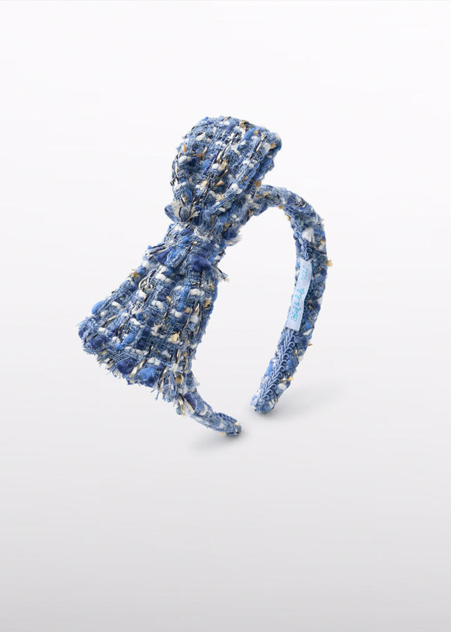 Opaska tweed - Błękitny