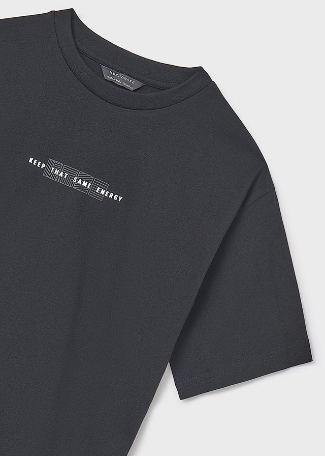 Koszulka krótki rękaw print - Black