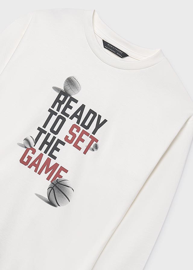 Komplet 2 koszulki długi rękaw - Cream berr