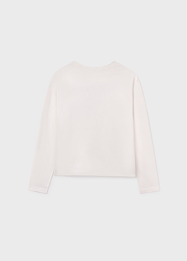 Koszulka długi rękaw z printem HD - Cream-car