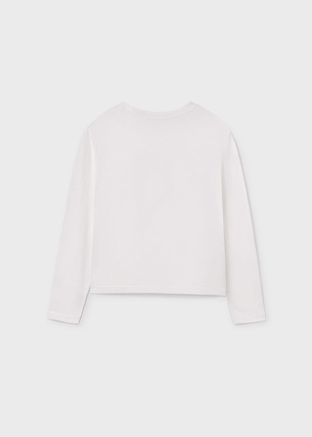 Koszulka długi rękaw "trails" - Śmietanka